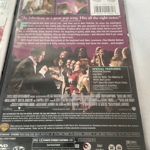 2 Hugh Grant DVD LOT about a boy
music and lyrics - Picture 7 of 9